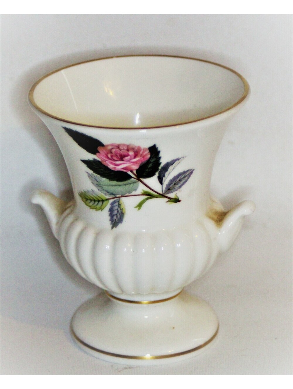 WEDGWOOD Hathaway Rose Miniature Urn Vase*Bone China VTG England